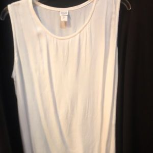 Eileen Fisher cream sleeveless top. Gently used. Size 1X